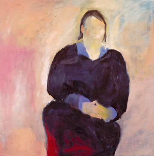 Eva Hradil, "Heike Schäfer", 2003, Öl und Eitempera auf LW, 130 x 130 cm