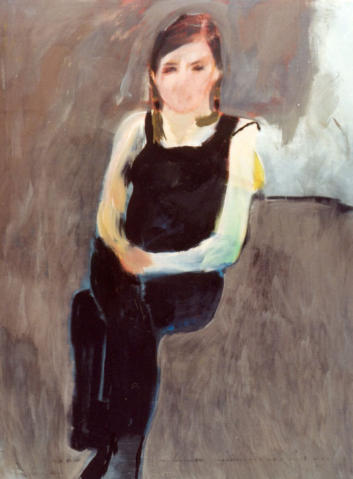 Eva Hradil "Alexandra Baumgartner" 2003, Eitempera auf LW, 150 x 110 cm