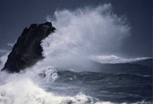 Storm waves; Iwo Jima, Japan.