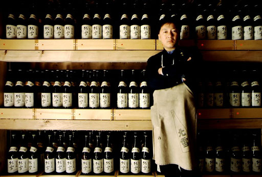 A sake brewer; Sado Island, Niigata, Japan.