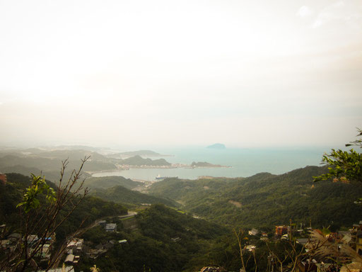 Blick von jioufen aufs meer