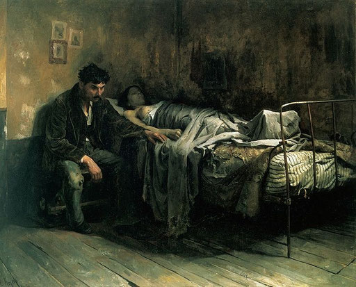 La Miseria, Cristobal Rojas 1886