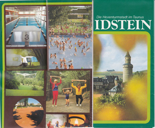 Im Prospekt, Ausgabe 1980, wird u.a. mit Trimmdich-Pfad, Schwimm- und Hallenbad, Campingplatz und Tennishalle geworben