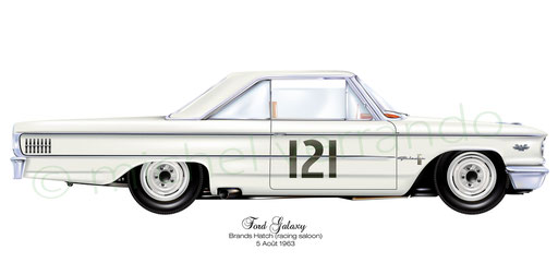 ford galaxie - art- painting- illustration - verrando-