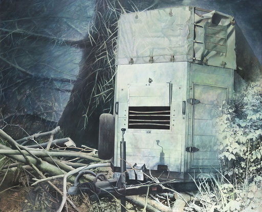 Transport, Acryl auf Leinwand, 170 x 210 cm, 2009