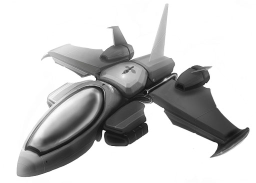 Aero fighter model 1 (Photoshop)