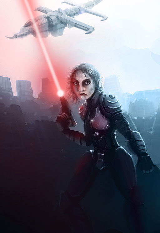 Lady special agent (Photoshop)