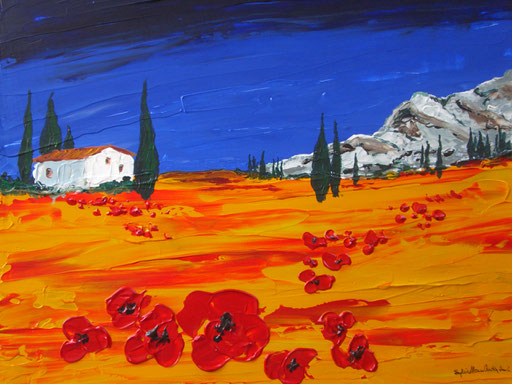 Provence, acrylic on canvas, 50 cm x 60 cm