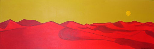 Dunes, acrylic on canvas, 90 cm x 30 cm