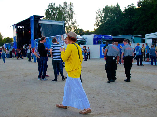 eine individuelle Festival-Besucherin