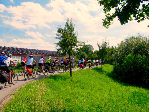 idyllisch und angenehm die Fahrt entlang der Donau