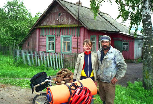 Boris ein russischer Kleinbauer mit seiner Tochter Melda 