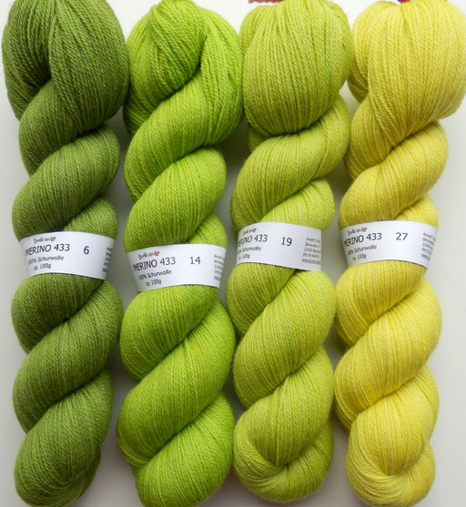Merino handgefärbt Wolle 