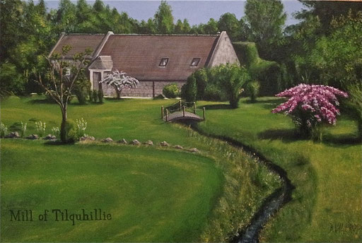 Auftrag erledigt! "Mill of Tilquhillie", Nr. 14/14, Acryl auf Leinwand, 40x60cm