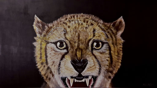 Neu: "Gepard", Nr. 6/16, Acryl auf Leinwand, 100x150cm