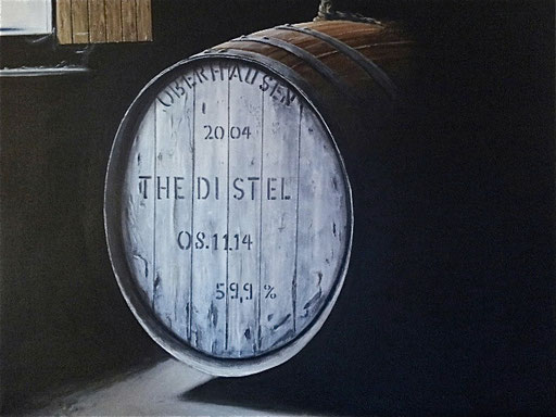 Distel Cask, Nr. 10/14, Acryl auf Leinwand, 60x70cm