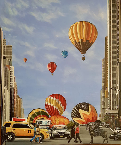 "Big Balloon", Nr.16/20, Acryl auf Leinwand, 100x120 cm