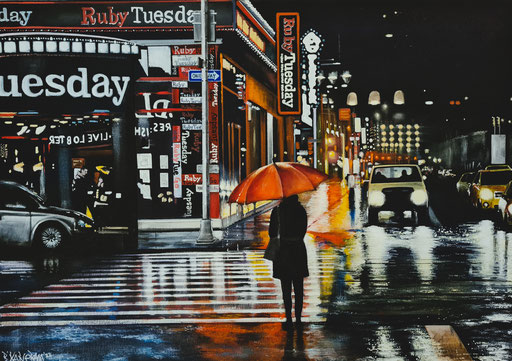"Times Square", Nr.01/22, Acryl auf Leinwand, 50 x70 cm