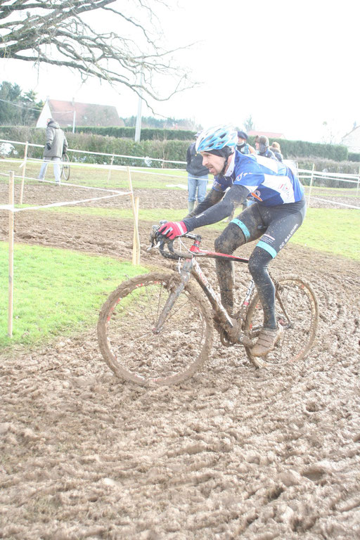 Samuel Bruhier au Championnat National Cyclo-cross Ufolep à Cluis (36) le 3 Février 2013