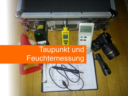 der Hausprüfer.de Schimmel, Feuchtemessung und Taupunktbestimmung der Hausprüfer