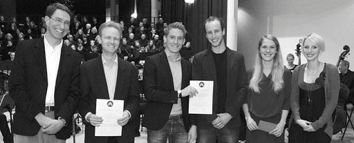 Preisträger 2011: Diethard Tauschel (2. v.l.) und Christoph Lüdemann (3. v.l.)