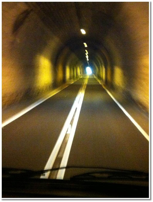 Atravesando el túnel de Bielsa