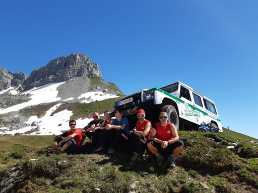 Defender bei der Gebietsstellenübung in Warth 2019