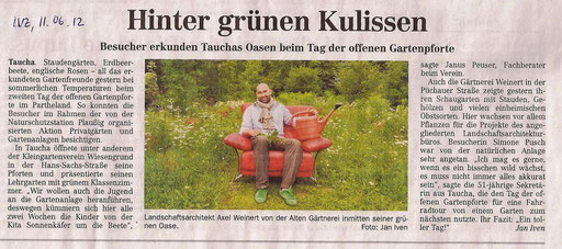 Leipziger Volkszeitung vom 11. Juni 2012
