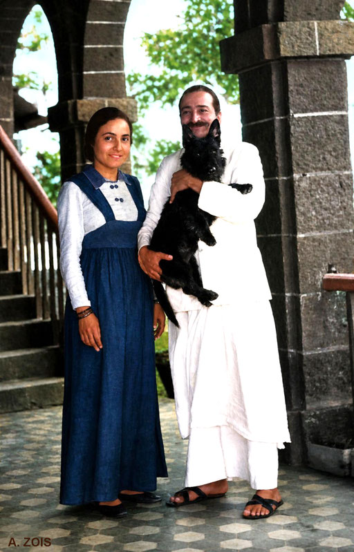 Meher Baba & Mehera Irani, India. Image rendered by Anthony Zois. BP