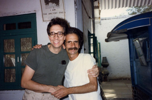 Bob with Dennis Shlaen in Meherazad, India