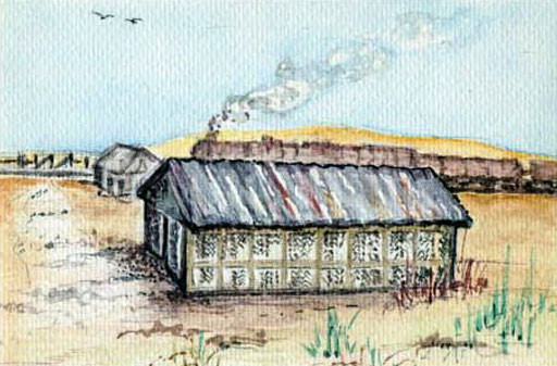 Artist’s rendition of the Hazrat Babajan school. Courtesy of the AMB Trust.