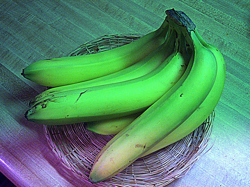 grüne Banane