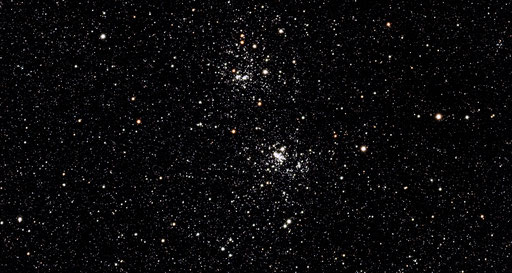 NGC 869 (h Persei) und NGC 884 (χ Persei) von Kefferhausen aus gesehen / 09.03.2024