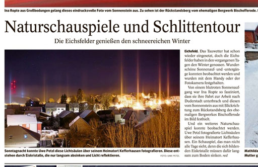 Thüringer Allgemeine Eichsfeld Mittwoch 17.02.2021