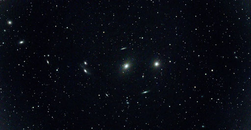 Markarians Galaxienkette am 12.04.2024 aufgenommen mit Vespera II