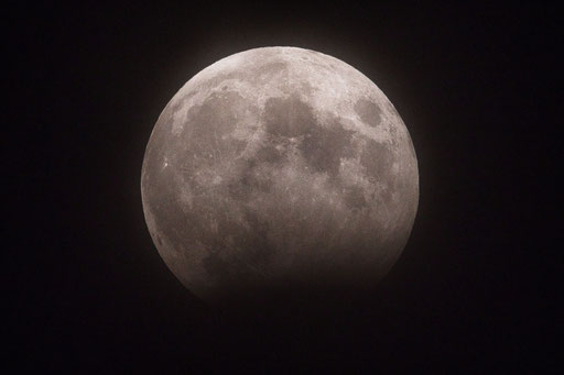 Partielle Mondfinsternis vom 28.10.2023 von Kefferhausen (Eichsfeld / Thüringen) aus gesehen