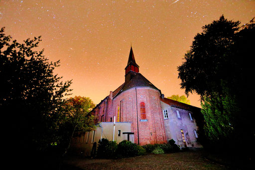 Die Klosterkirche Kerbscher Berg in der Nacht zum 16.08.2018