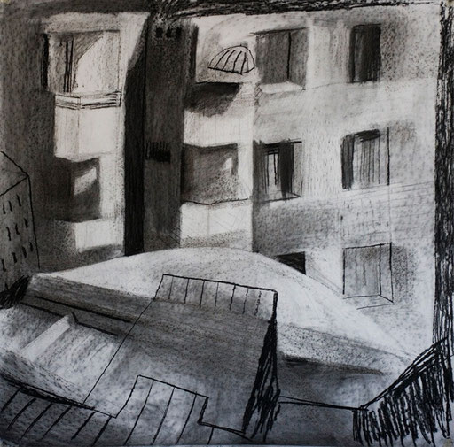 Duga Bobanovic-Sikirica Charcoal drawing Zeichnung Crtez Leipzig art