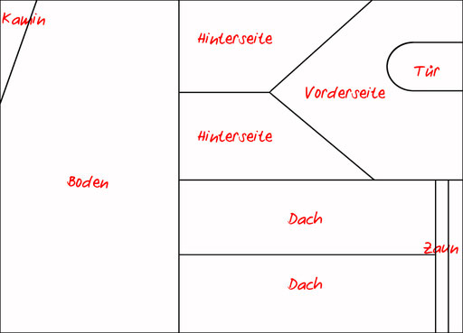 Schnittmuster Lebkuchenhaus