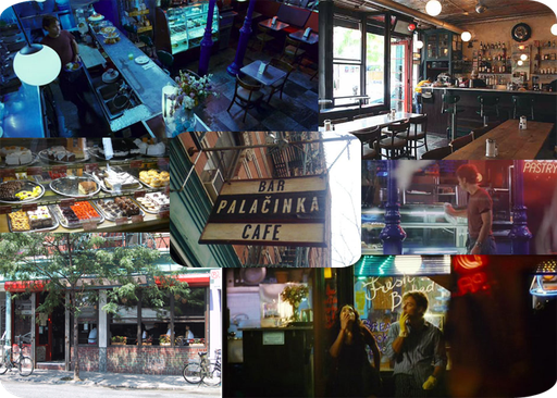 Palacinka Bar & Cafe, 28 Grand Street and Thompson Street, Manhattan.