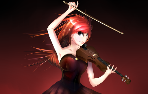 Anime "Lindsey Stirling". Drawing by Daniel Schlenk
