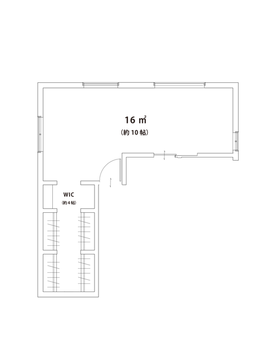 HACOオリジナルアイテム　simple move partition　case3　間取り図１