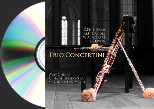 CD Trio Concertini. Anna Shuliakovska (Oboe), Wan Cheng (Floete), Anton Antonovych (Fagott)