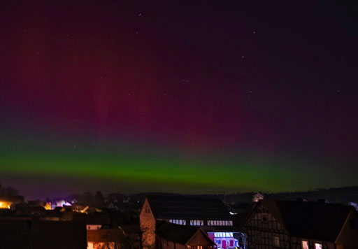 Fotografiewelten, Nordlicht, Polarlicht, Dreihausen, Nacht, Violette,Grün, Natur, Wunder