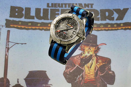 Nato XT Blueberry an Breitling Colt GMT