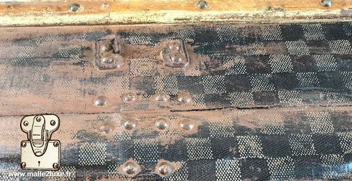 toile peinte pendant la guerre louis vuitton malle