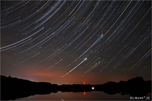 Star Trail over the Lake
