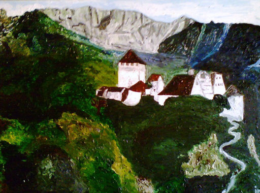 IL MONASTERO - 2008 olio su tela 34 x 45