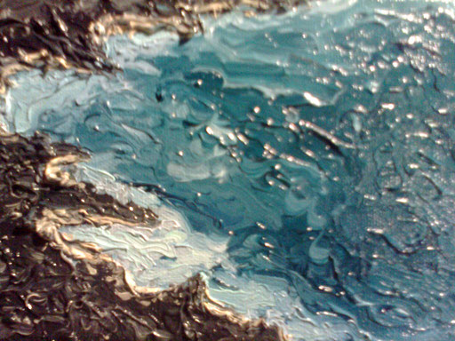 SCOGLIERE - 2011 olio su tela 13 x 18