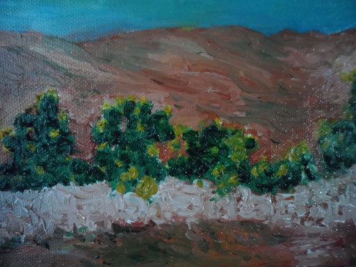 LE COLLINE DEI FICHI D'INDIA - 2012 olio su tela 13 x 18